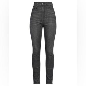 Emporio Armani High-Waisted Dark Gray Skinny Jeans
